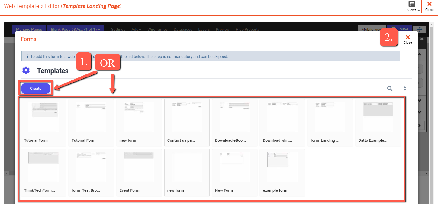 How to add a Call to Action button to a landing page form as the submit  button